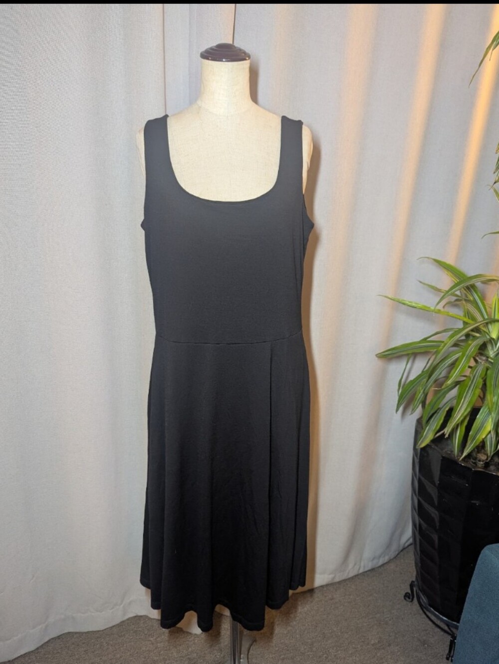 Wool& Black Wool Dress Tank Sleeveless Large - Picture 7 of 7